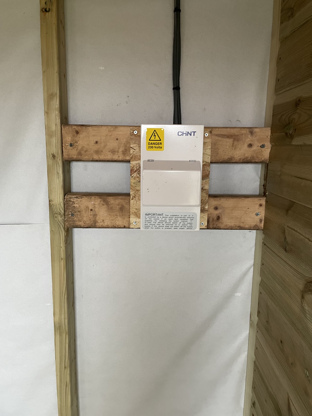 New consumer unit and fuse board installed